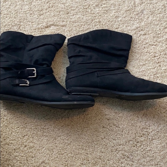 Rampage suede style slouch bootie black size 9.5 - Picture 2 of 6